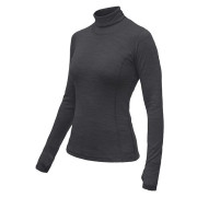Damska koszulka Sensor Merino Bold Roll Neck dł.rękaw ciemnoszary Anthracite Gray