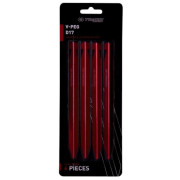 Zestaw śledzi Trimm kolík V-PEG - D17 - sada 4 ks czerwony bordo anodized