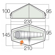 Ultralekki namiot Force Ten Helium UL 1 (2020)