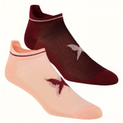Damskie skarpety Kari Traa Nora Sock 2Pk 2021 różowy/bordowy Dee