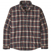 Koszula męska Patagonia Fjord Flannel Shirt czarny/czerwony Major: Ink Black
