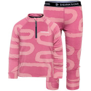 Bielizna funkcjonalna dla dzieci Didriksons Jadis Kids Pr Set 5 Path Heather Pink różowy Path Heather Pink