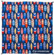 Koc piknikowy LifeVenture Picnic Blanket czerwony Surfboards