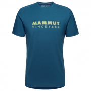 Koszulka męska Mammut Trovat T-Shirt Men Logo niebieski Deep Ice