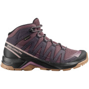 Buty damskie Salomon X-Adventure Recon Mid Gore Tex czerwony Huckleberry / Nine Iron / Shadow Gray