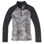 Damska koszulka Smartwool W Merino 250 Bl Pattern 1/4 Zip Boxed czarny/szary LightGrayPinwheel