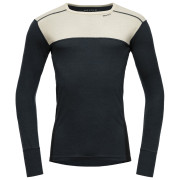 Męska koszulka Devold Lauparen Merino 190 Shirt Man czarny/biały RAW WHITE/INK/BLACK