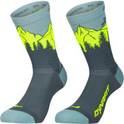 Skarpety Dynafit Traverse Crew Sk szary/żółty cinder ULTRA YELLOW/5A30