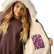 Płaszcz nieprzemakalny dziecięcy Regatta Junior Waterproof Changing Robe Pro Pink