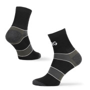 Skarpety męskie Warg Trail MID Wool czarny/zielony BlackSedoZelenaBila