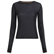 Koszulka damska Icebreaker Women Merino Blend 75 Cool-Lite™ Featherlight™ LS Crewe czarny Black