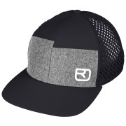 Bejsbolówka Ortovox Logo Air Trucker Cap czarny/szary Black Raven