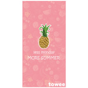 Ręcznik szybkoschnący Towee Ananas 80x160 cm różowy Pineeapple