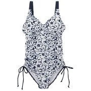 Damski strój kąpielowy Regatta Alinae Swim Costume biały/niebieski Nvy/WhtLFlrl
