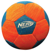 Zabawka dla psa Nerf Dog X-Weave Soccer Squeak Ball 12,5 cm niebieski/pomarańczowy modrá/oranžová