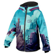 Dziecięca kurtka softshellowa WAMU Dragon Fantasy niebieski BLUE