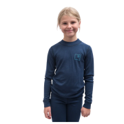 Dziecięca koszulka Sensor Merino DF Logo Up Deep Blue