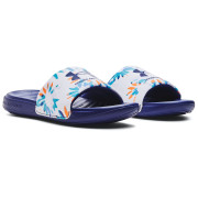 Kapcie damskie Under Armour W Ansa Graphic biały/niebieski White / Sonar Blue / Sonar Blue