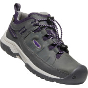 Buty dziecięce Keen Targhee Low Wp Youth jasnoszary magnet/tillandsia purple