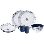 Zestaw naczyń Brunner Set tête-à-tête Blue Ocean 8 pcs biały