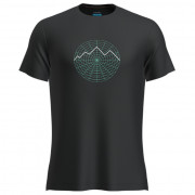 Męska koszulka Icebreaker Men Merino 125 Cool-Lite™ Sphere III SS Tee Vision Grid czarny