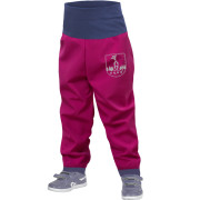 Spodnie dla maluchów bez izolacji Unuo Softshell czerwony