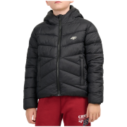Kurtka zimowa dla chłopców 4F Down Jacket M0913 Deep Black czarny Deep Black