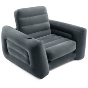 Nadmuchiwany fotel Intex Pull-out Chair ciemnoszary grey