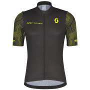 Męska koszulka kolarska Scott M's RC Team 10 SS czarny/żółty black/sulphur yellow
