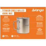 Kubek Vango Titanium Single Walled Mug 450ml