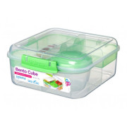 Pojemnik na żywność Sistema Bento Cube To Go 1,25L jasnozielony