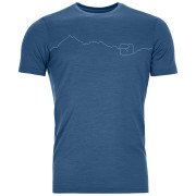 Koszulka męska Ortovox 150 Cool Mountain Ts M niebieski mountain blue