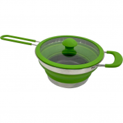 Garnek Vango Cuisine 1.5L Non-Stick Pot srebrny/zielony herbal