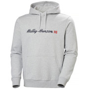 Męska bluza Helly Hansen Core Graphic Hoodie jasnoszary 947 GREY MELANG