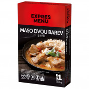 Gotowe jedzenie Expres menu KM Dwa rodzaje mięsa z ryżem