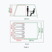Namiot rodzinny Coleman Cook 4 2024