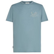 Koszulka męska Icebreaker Men Merino 150 Tech Lite SS Tee Peaceful Pass jasnoniebieski Flint Blue