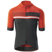 Męska koszulka kolarska Radvik Foxtrot Gts czarny/czerwony Tangarine Tango/Forest Night