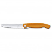 Składany nóż Victorinox Swiss Classic - ostrze ząbkowane pomarańczowy Orange