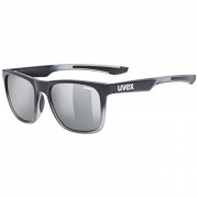 Okulary przeciwsłoneczne Uvex lgl 42 czarny/srerbny Black Transparent/Mirror Silver (2916)