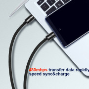 Kabel do ładowania i przesyłania danych Swissten Textile USB-C / USB-C 1,2 m