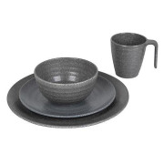 Zestaw naczyń Bo-Camp Tableware 100% Melamine Stone