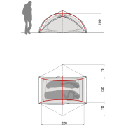 Namiot ultralekki dla 2 osób Vaude Ultralight Space 2P