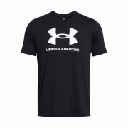 Koszulka męska Under Armour Sportstyle Logo Update SS czarny/biały Black/White