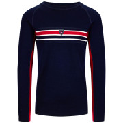 Męska koszulka Dale of Norway Aksla Masculine Baselayer Crew neck ciemnoniebieski Navy Red OffWhite