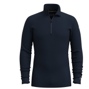 Męska koszulka Smartwool M Classic Thermal Merino Base Layer 1/4 Zip ciemnoniebieski DEEP NAVY