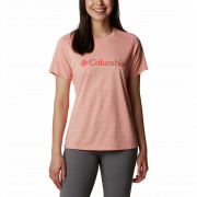 Koszulka damska Columbia W Zero Rules Graphic Crew różowy Coral Reef Heather Gem Columbia