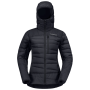 Damska kurtka puchowa Norrona falketind down750 Zip Hood czarny Caviar Black