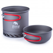 Naczynia do gotowania na świeżym powietrzu Zulu Ikati Plus szary/czerwony
