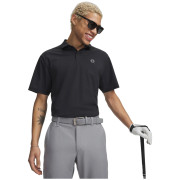 Koszulka męska Under Armour UA Drive Chill Polo czarny Black / / Halo Gray